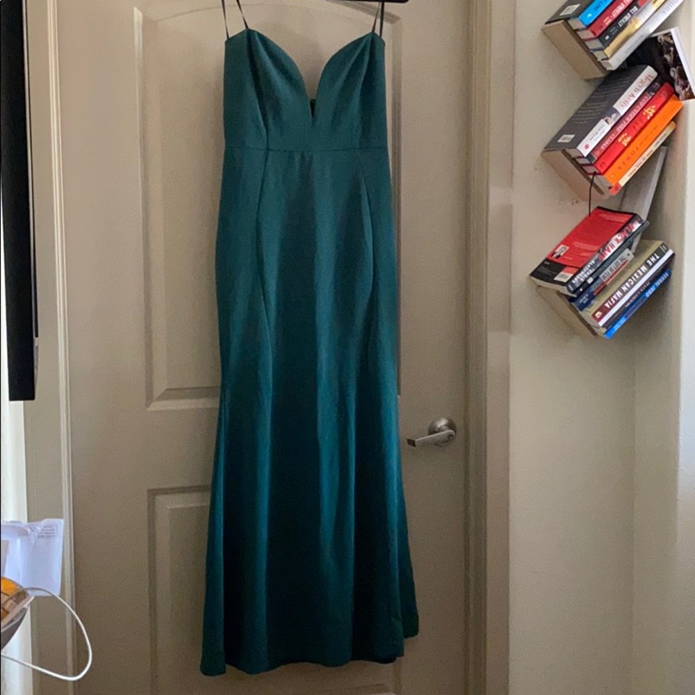 Long strapless dress
